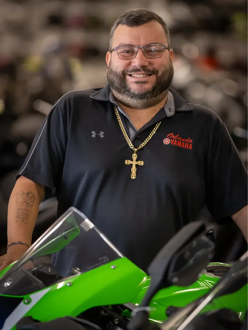 Parts and Accessories Specialist Ernie Hernandez in Parts Department at RC Hill Powersports Orlando